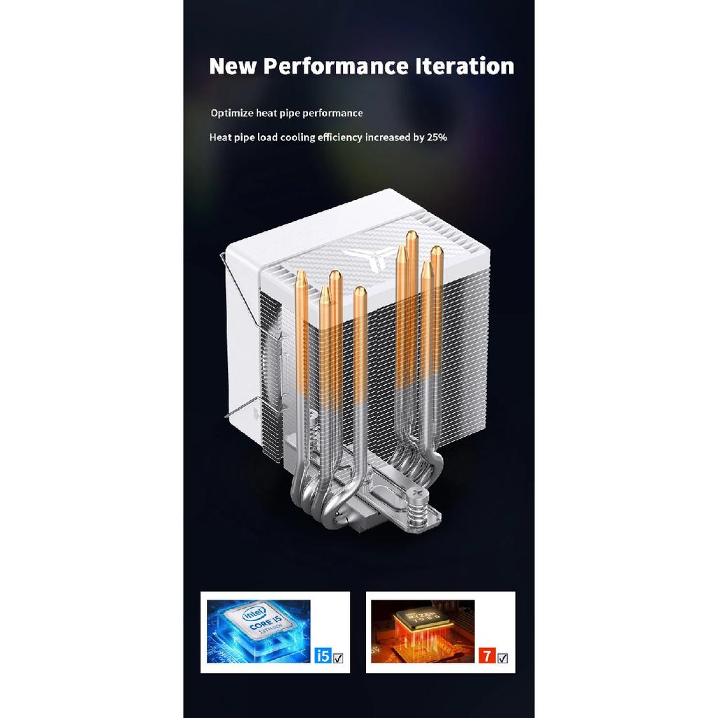 JONSBO CR1400 EVO CPU Cooler 4 HeatPipes ARGB PWM Processador Air Radiator Silent Fan For LGA1700 1200 1151 1150 AM4 AM5