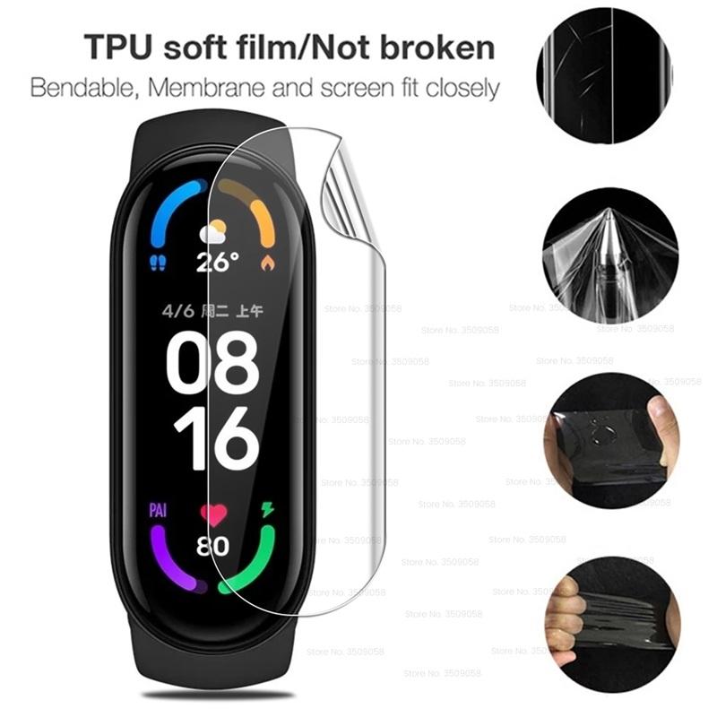 Гидрогелевая пленка для Xiaomi Mi Band 7 6 5 4 3 Band6 MiBand6 9D изогнутая защитная пленка Xiomi MiBand 6 умный браслет не стекло