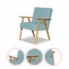 Fotel w stylu PRL retro vintage SOLER Family Meble turkusowy welur Hunter