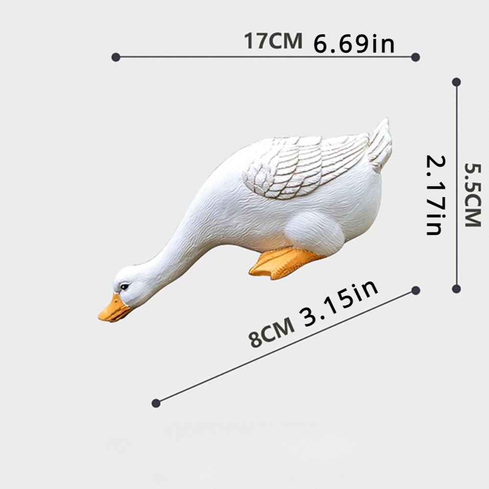 Фигурки уток из смолы, миниатюрные феи, садовые украшения, наружная статуя, украшение для двора, бассейна, домашнего сада, бассейна, пруда, декоративные