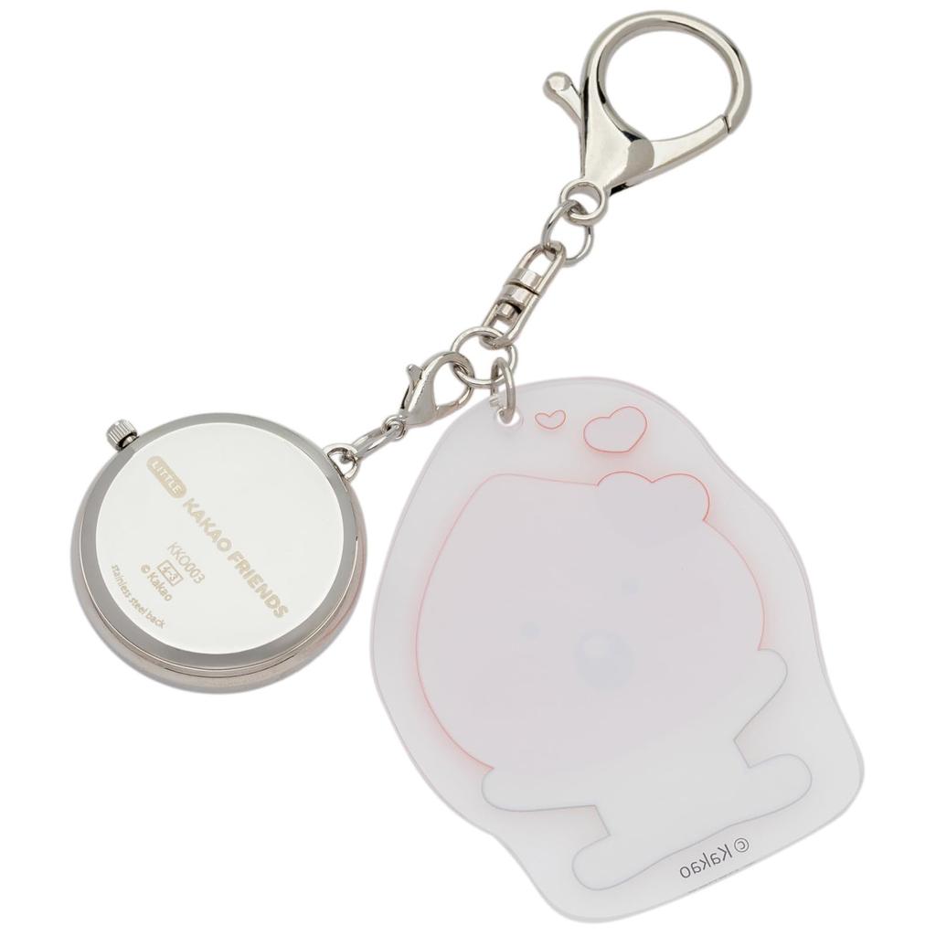 Pocket Watch Keychain Watch Analog Kakao Friends Acrylic Charm Acrylic Keychain Watch Y Apeach HEART [Fieldwork] Women's KKO003-1