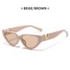Luxury Glamour Women Brand Sunglasses Fashion V Designer Glasses Cat Eye Stylish Runway Ladies Eyewear UV400