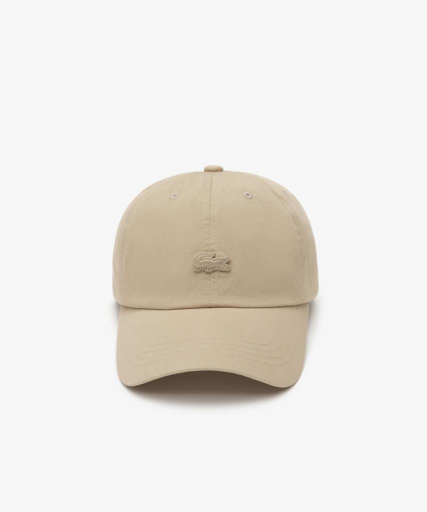 LACOSTE Унисекс Кепка-бейсболка Базового Цвета с Эффектом Поношенности и Принтом под Крокодила Rk209E-56G 02S