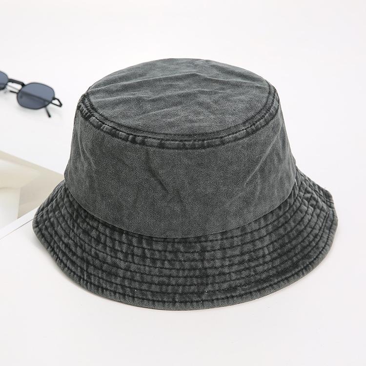 Budget Mens Stylish Foldable Casual Vintage Retro Acid Stone Washed Cotton Denim Distressed Golf Fisherman Bucket Sun Hat Unisex