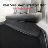 Rear Seat Lower Protective Mat for Tesla Model 3 Y Full Surround Cushion Protector Anti-Dirty Kick Pad Leather Car Accessories