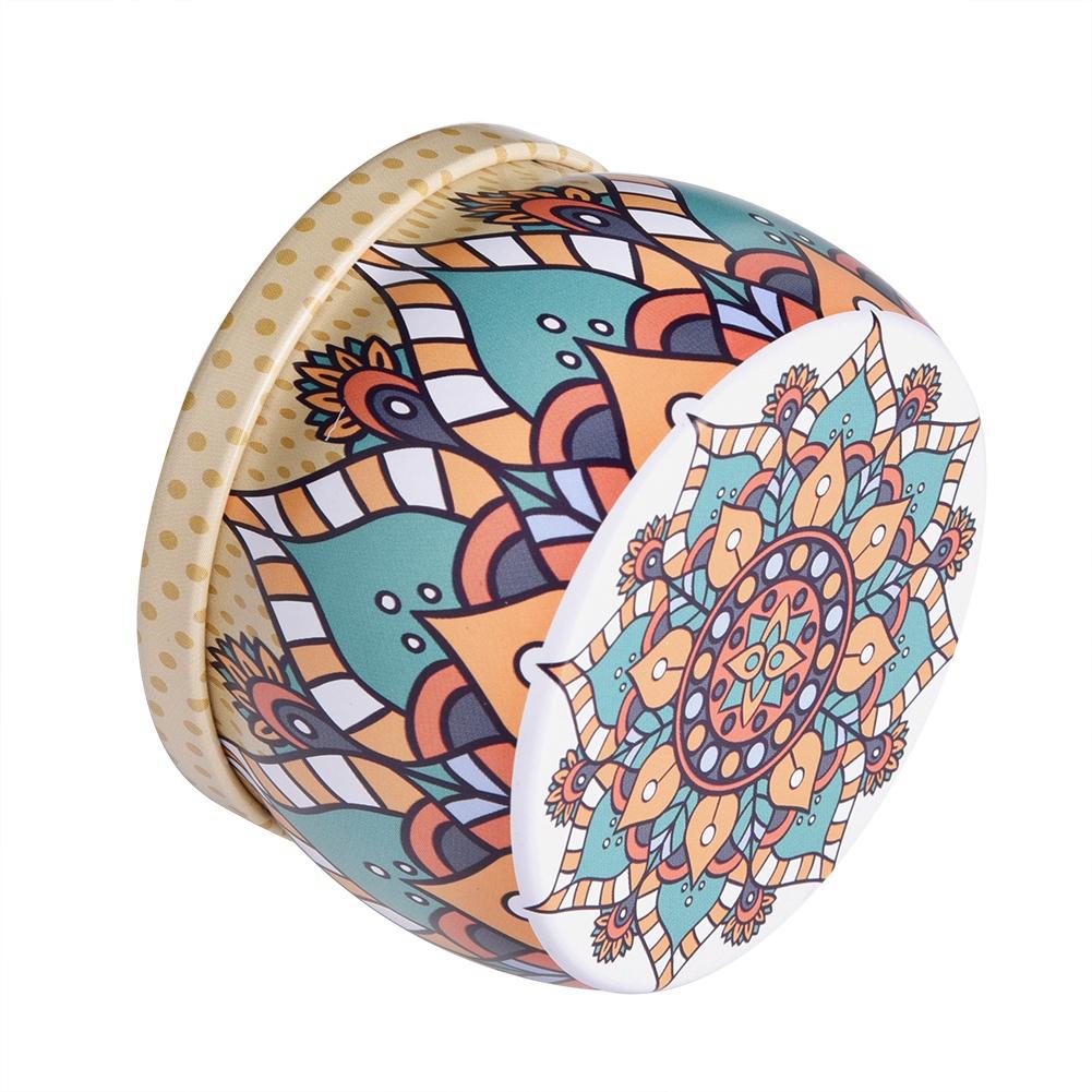 Жестяная коробка для хранения, металлическая канистра, домашняя кухонная коробка для чая, кофе, конфет, ювелирных изделий, подарка  (F)