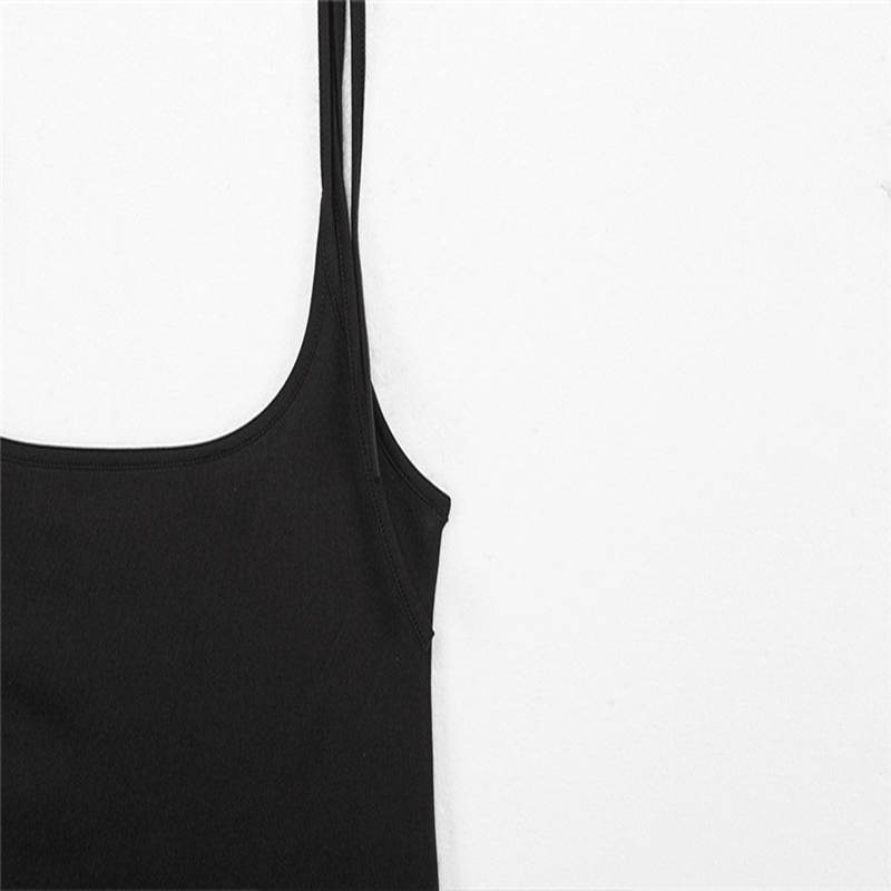 Весеннее сексуальное платье на бретельках женское однотонное бандажное платье без рукавов с открытой спиной женские летние платья на бретельках с разрезом