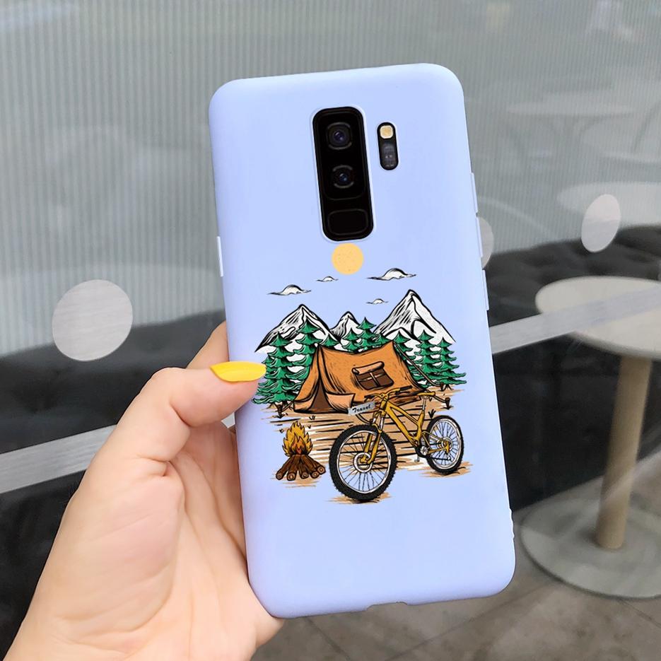 Чехол для Samsung Galaxy S9 Plus S9+ G965F Милый Конфетный Расписной Fundas Матовый Чехол для Samsung S9 S9+ S 9 Plus Чехол для Телефона Мягкие Сумки