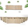 Hamster Habitat Accessories Multiple Size Wooden Bridge Cage Hamster Bendable Fence for Small Animals Climbing