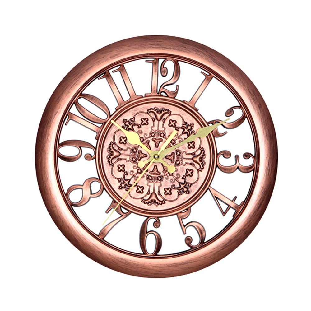 Ретро европейские креативные настенные часы ретро легкие роскошные бесшумные не тикающие настенные часы на батарейках для кабинета спальни