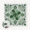 Pack of Vinyl Tiles Easy Installation Plant Pattern with Leaves 4x50x50 cm