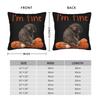Baby Macaque Hugging Plush Cute Monkey Punch Pillowcase Polyester Cushion Cover Decorations Pillow Case Cover Sofa Square 40X40