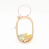 Thicken Transparent Pvc Clear Pouch Mystery Box Organizer Box Keychain Bag Doll Organization Toy Storage Case With Plush Ball