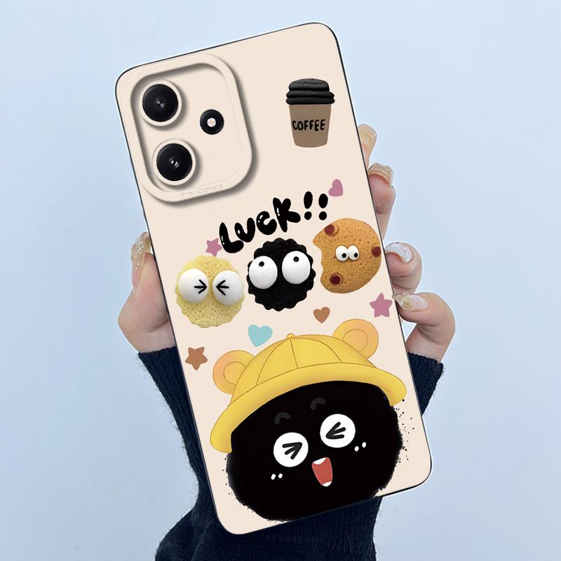 Phone Case For Xiaomi POCO M6PRO 5G Redmi Note 12R 5G Cute Panda Sweet Girls Cats Shockproof Silicone Back Cover For Redmi 12 5G