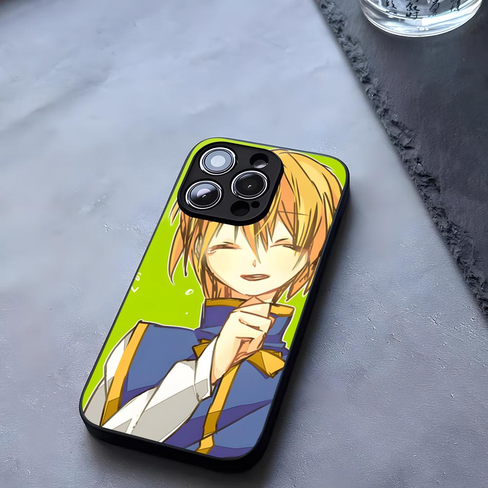 Чехол для телефона с закаленным стеклом Hunter x Hunter Курапика для IPhone 17 13 14 16 12 15 11 Pro Max Plus Mini X XR SE2020 Coque