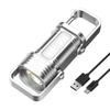 Multifunctional Keychain Flashlights USB Rechargeable Mini Flashlight  Outdoor Hiking Camping