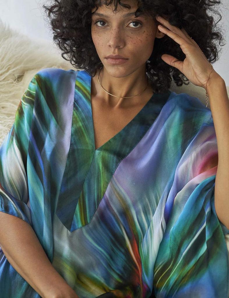 Купальник Cover Up Beach Блузка цельный V-образный вырез большой размер цветочный узор [Bsubseach] женский