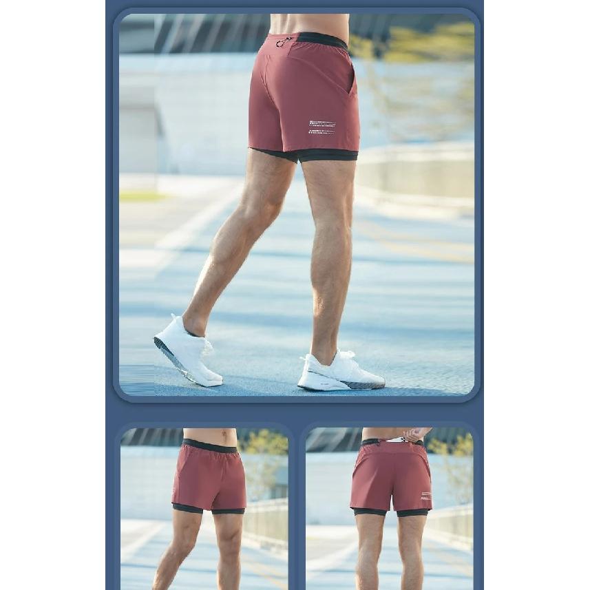 Men's Cycling Shorts Quick Drying Breathable Lining Outdoor Marathon Fitness Hiking Travel Training Men's Mountaineering Shorts