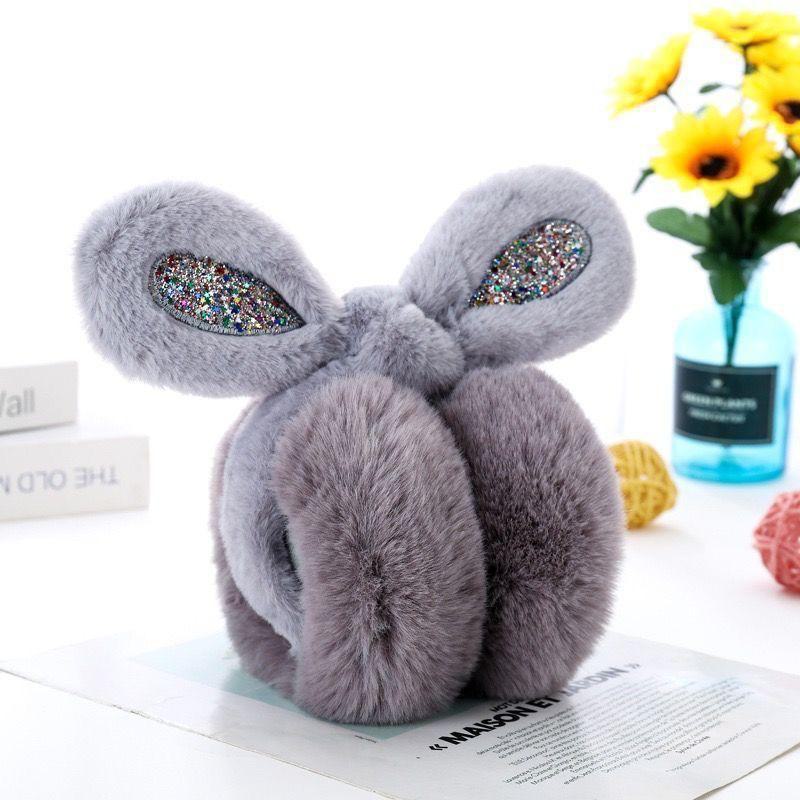 Женские высококачественные складные корейские меховые наушники для защиты от холода осенью и зимой