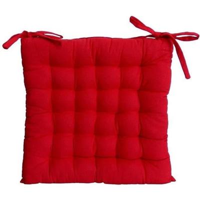 Подушка на стул 25 точек 40x40x4 см КРАСНЫЙ