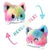 Reversible Double Sided Soft Cute Cat Plushie Dolls Stuffed Animal Cartoon Flip Kid Plush Toys Christmas Gift