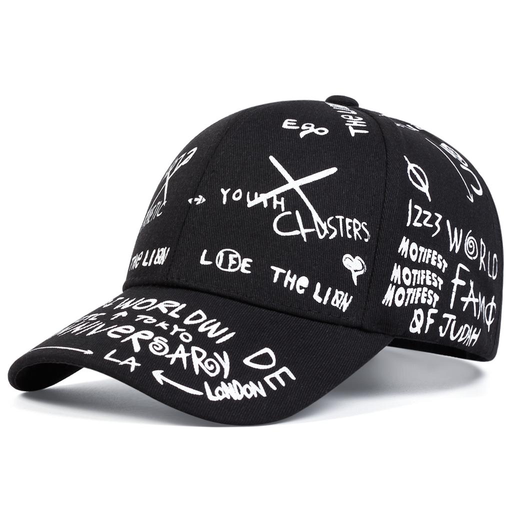 Fashion XX Graffiti Printing Baseball Cap Outdoor Unisex Street Hip Hop Caps Leisure Trucker Hats Fishing Hat