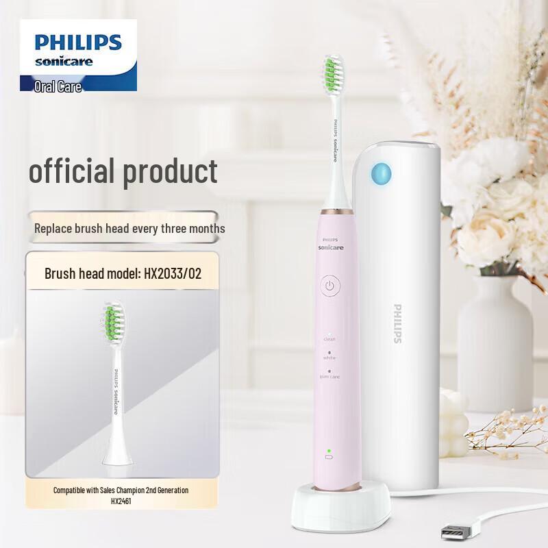 Philips HX2461/04 Звуковая электрическая зубная щетка, вилка CN (адаптер в комплекте)