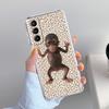 Чехол для телефона Samsung Galaxy S26 S25 S24 S23 S22 Ultra S20 S21 FE 5G Plus Мягкий Прозрачный Чехол Милая Забавная Обезьяна