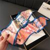 New Luxury Fashion Print Silk Scarf New Headband Neckerchief Foulard Hairband Hijab Narrow Ribbon for Women Hair Scarves