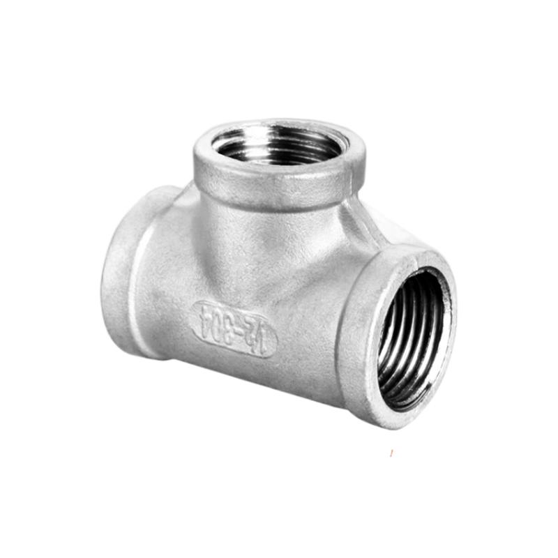 DN6/DN8/DN15/DN25 male+male+Female Threaded 3 Way Tee T Pipe Fitting 1/4" 1/2" 3/4" 1" 1-1/4" BSP Threaded 304 Stainless Steel Fuel System Fittings7
