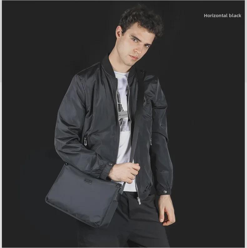 Baojiaxi Мужская водонепроницаемая сумка через плечо из ткани Оксфорд - повседневный рюкзак и сумка-мессенджер 