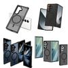 Translucent Shock Absorbing Magnetic Drop Proof Bumper Protective Phone Case for Samsung Galaxy Z Fold7 5G Ultra Thin Cover