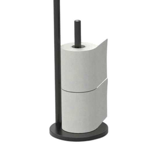 Отдельно стоящий держатель для туалетной бумаги с нескользящей устойчивой основой, простая сборка, большая емкость