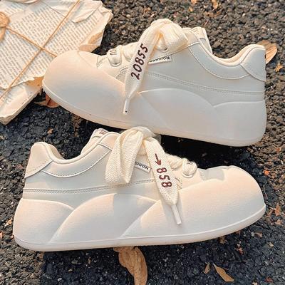 Маленькие белые туфли женские 2025 новые весенние туфли для студентов не устали от универсальной шикарной обуви спортивная обувь повседневная обувь обувь для моральной подготовки