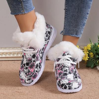 Модная женская обувь на плоской подошве Модный комфорт Легкие Мягкие Короткие ботинки Зимние Теплые Короткие Плюшевые Кроссовки Женская Дизайнерская Обувь Слипоны На Плоской Подошве