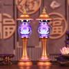 2 шт. кристалл 7 цветов переменный лотос подсвечник бытовая техника Будда фэн-шуй