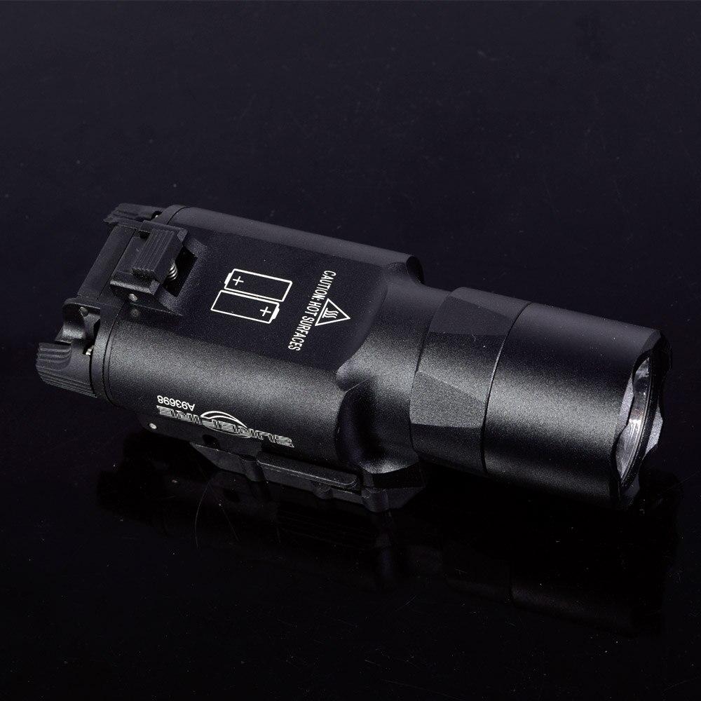 X300 Ultra Pistol Gun Light X300U 500 Lumens High Output Gun Flashlight Fit 20mm Picatinny Weaver Rail