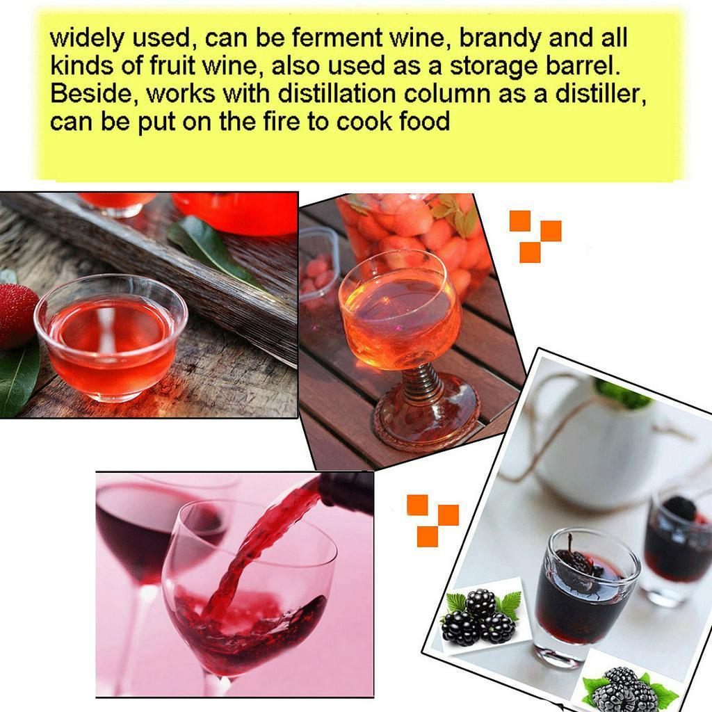 Бочка-ферментер из нержавеющей стали для домашнего пивоварения пива, вина, ферментации, с термометром, крышкой, выпускным клапаном