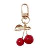 Cherry Bag Pendant Bag Charm Resin Cherry Keyring Fashion Alloy Jewelry Key Accessory Present for Fashion Women Girls