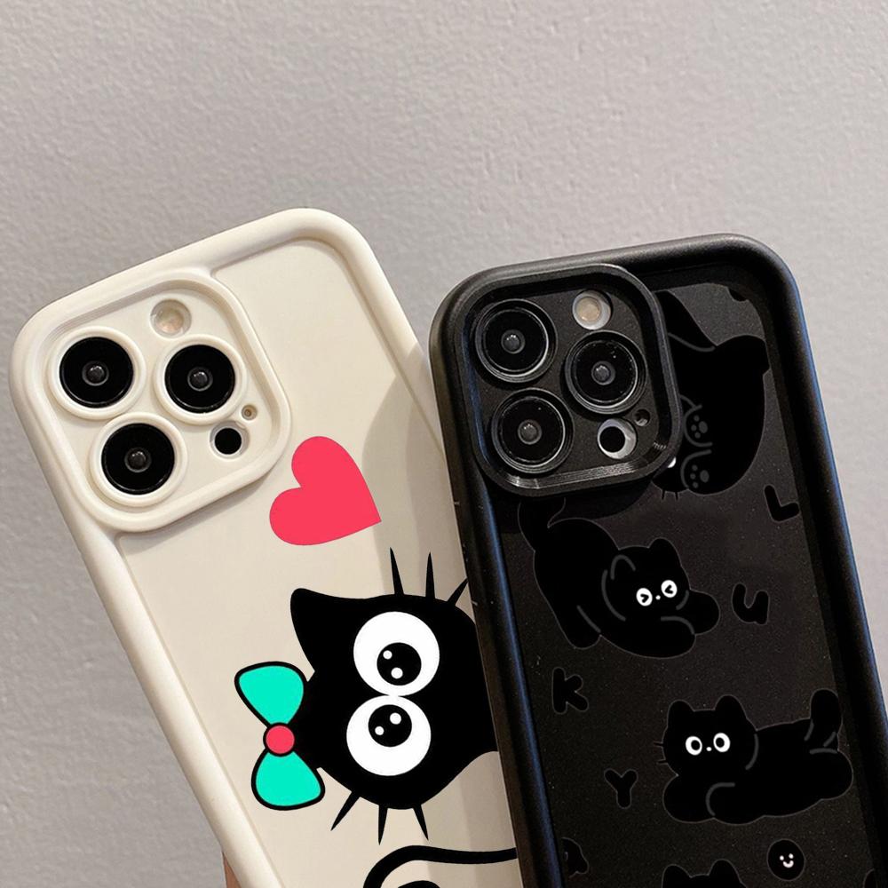 LZ11 cat милый художественный дизайн силиконовый чехол для телефона Infinix Smart 9 Hot 40i Tecno Camon 20 Pro Moto G22 G30 OnePlus Google Pixel 9 противоударный задний чехол