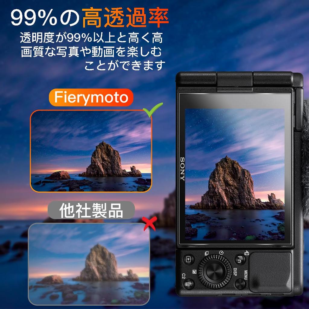 For Sony ZV1II LCD Protective Film 2 Pieces of 2 Made by Japan Asahi For Sony ZV1 II ZV1 Film for SONY Digital Camera Tempered LCD Glass Protective