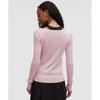 Lululemon Кашемировый манжет с фестончатым краем, круглый вырез, розовая дымка