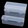 1Pc Storage Organizer Box Large Capacity Plastic Pencil Box Stackable Translucent Clear Pen Box Office Supplies