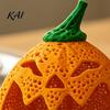 Decorative Candy Bowls for Party Hollow Pumpkin Storage Ornament Halloween, Holder, Creative PLA Material Ornaments Desktop Organizer with Stable Base