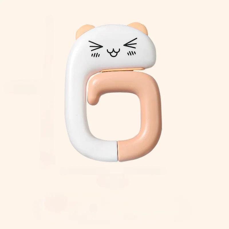 Cute Bag Hook Cartoon Table Side Bag Rack Folding Bag Hook Hanger Handbag Holders Foldable Table Hook Office Desk Accessories