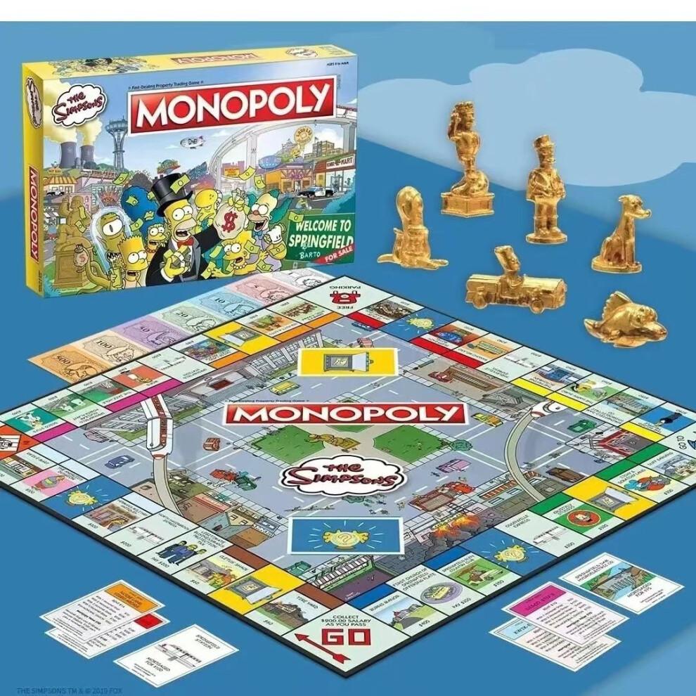 The Monopoly Simpsons Collectors Edition Board Game Cards Party Gifts Family