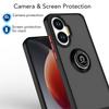 Чехол для Xiaomi Poco F7 5G Ударопрочный Матовый Жесткий ПК Бронированный Чехол для Pocof7 Poko Little F7 F 7 7F Магнитный Держатель Кольцо Крышка