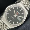 GENUINE VINTAGE SEIKO 5 AUTOMATIC 6309A JAPAN MENS BLACK DIAL WATCH A701623-5 R206c-a701623
