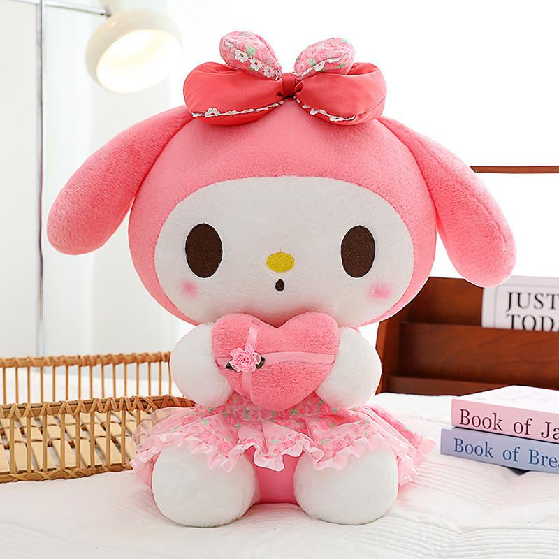 Очаровательная Розовая Плюшевая Кукла My Melody Милый Подарок Для Девочек Мягкая Подушка Из ПП Хлопка