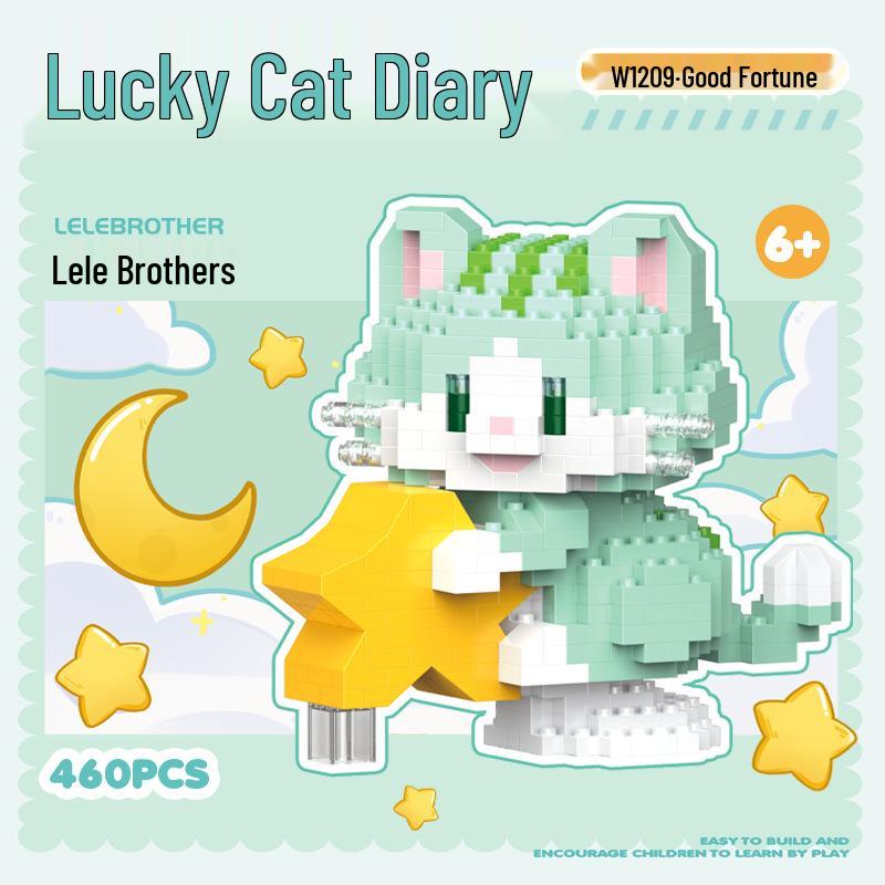 Образовательный мультфильм от Lele Brothers, Игрушка-конструктор 'Счастливый кот'